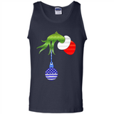 Grinch Holding American Flag ornament Christmas