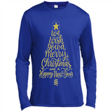 Christmas Tree T-Shirt Funny Mery Christmas Gift Idea - Canvas Long Sleeve T-Shirt