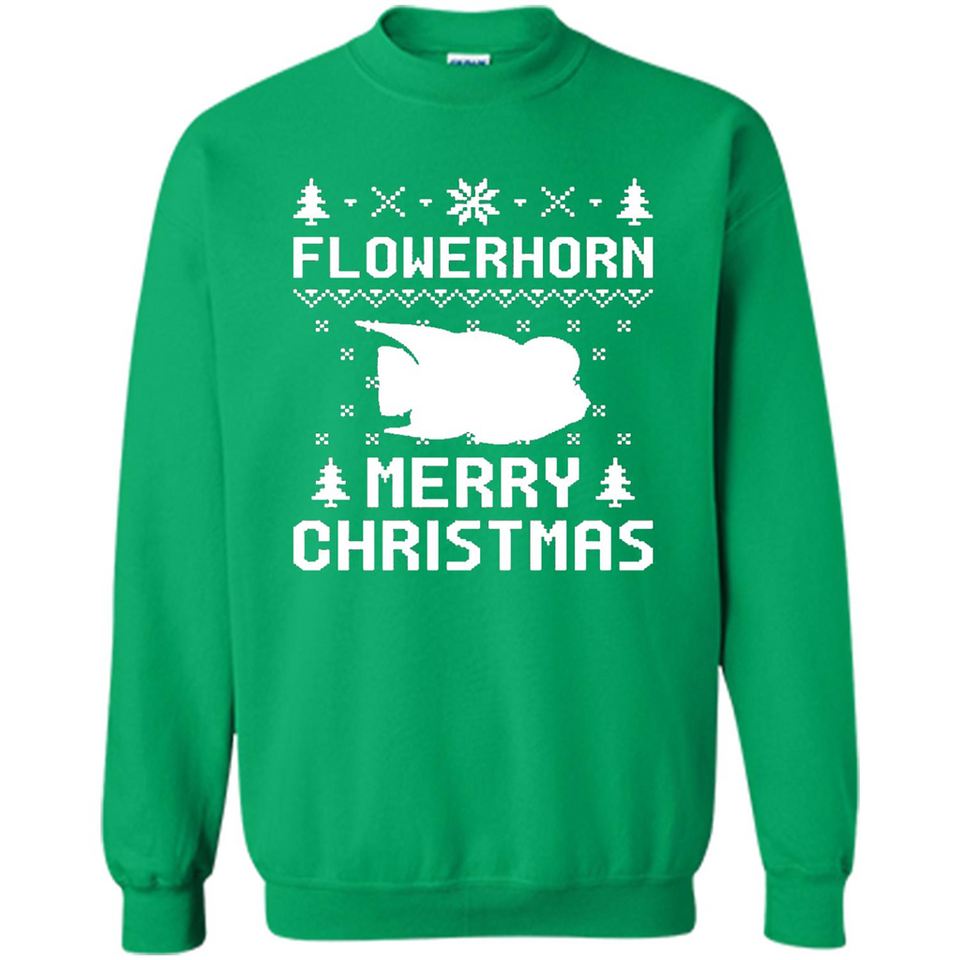 Flowerhorn Christmas T-shirt, Ugly Christmas Sweater - Sweatshirt