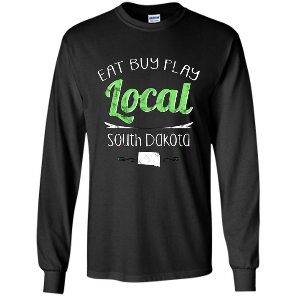 Eat Buy Play Local South Dakota Distressed PING PONG