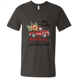 Snoopy This Is My Hallmark Christmas Movies Watching T-Shirt - Men's V-Neck