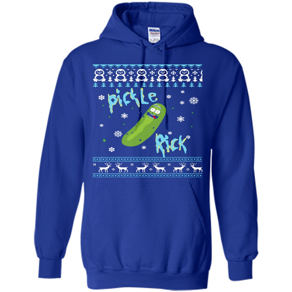 Rick and Morty Pickle Rick Ugly Christmas Sweater - Hoodie