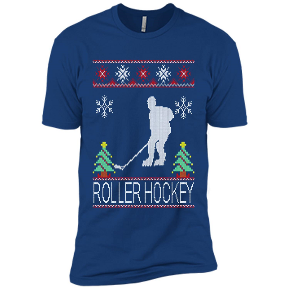 roller hockey Christmas ugly