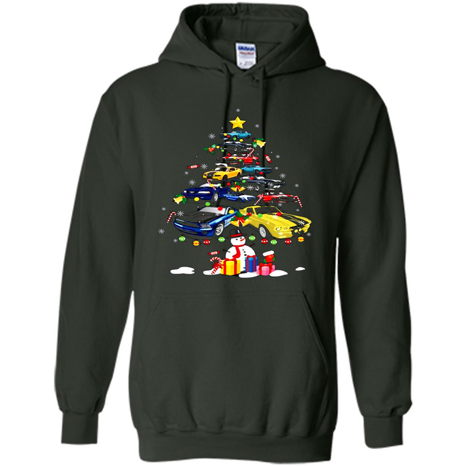 Mustang Tree Christmas Sweatshirt PINGPONG