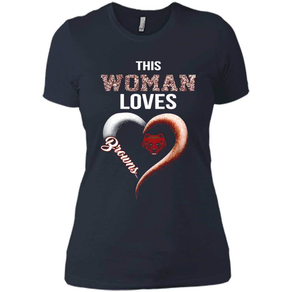 This Woman love Browns NFL football team - Ladies' Boyfriend T-Shirt