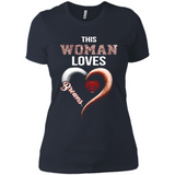 This Woman love Browns NFL football team - Ladies' Boyfriend T-Shirt