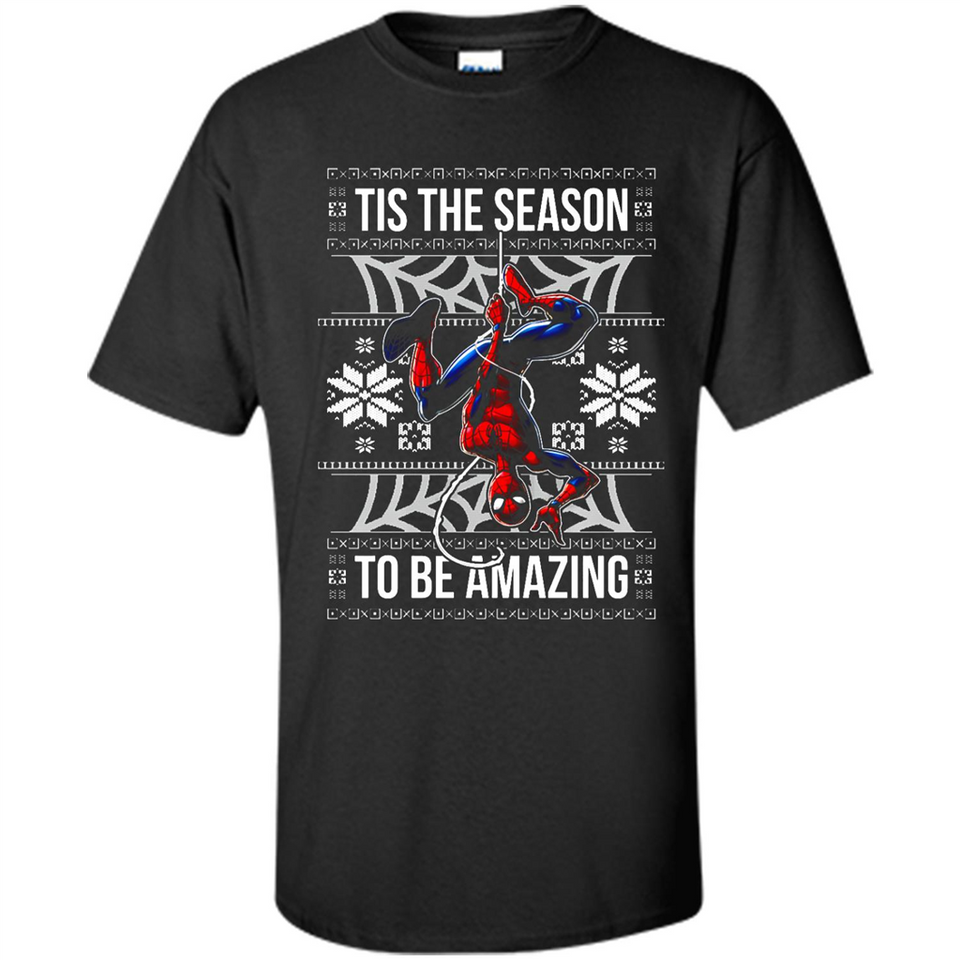Marvel Spider Man Tis The Season To Be Amazing Ugly Christmas Mug PINGPONG - Shirt