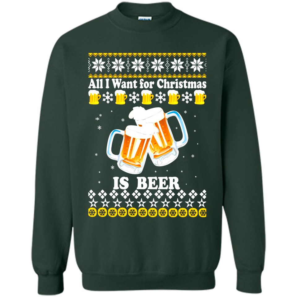 All I want for Christmas is Beer Sweater PINGPONG
