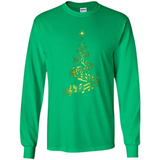 Music Note Christmas Tree Xmas Music Lover Mug PINGPONG - Long Sleeve T-Shirt