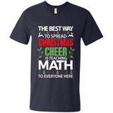 Math Teacher Christmas Shirt Christmas Cheer - Men's V-Neck