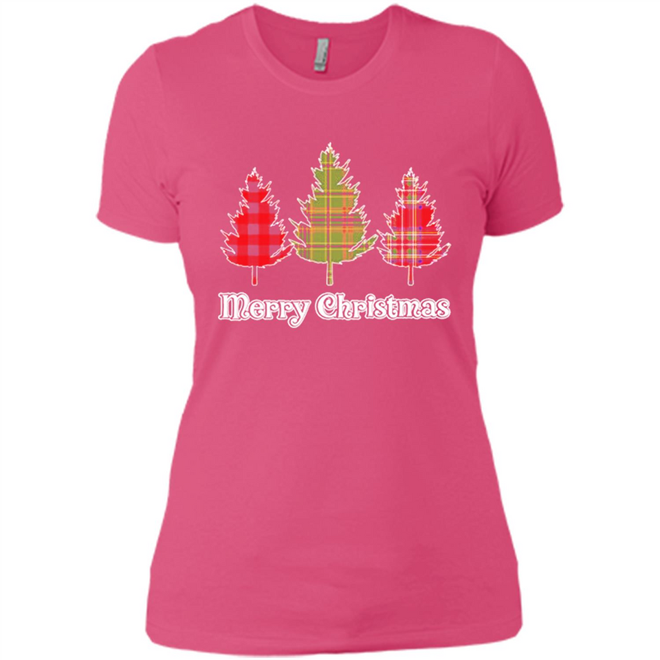 Plaid Christmas Tree Shirt Merry Christmas Plaid is Rad