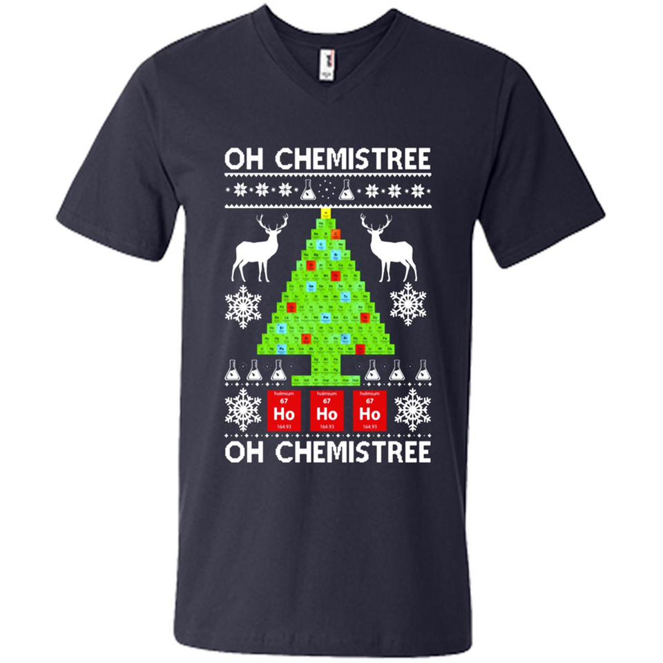 Oh Chemistree, Oh Chemistree Christmas Ugly Sweater - Men's V-Neck