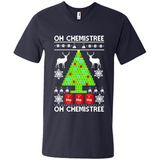 Oh Chemistree, Oh Chemistree Christmas Ugly Sweater - Men's V-Neck