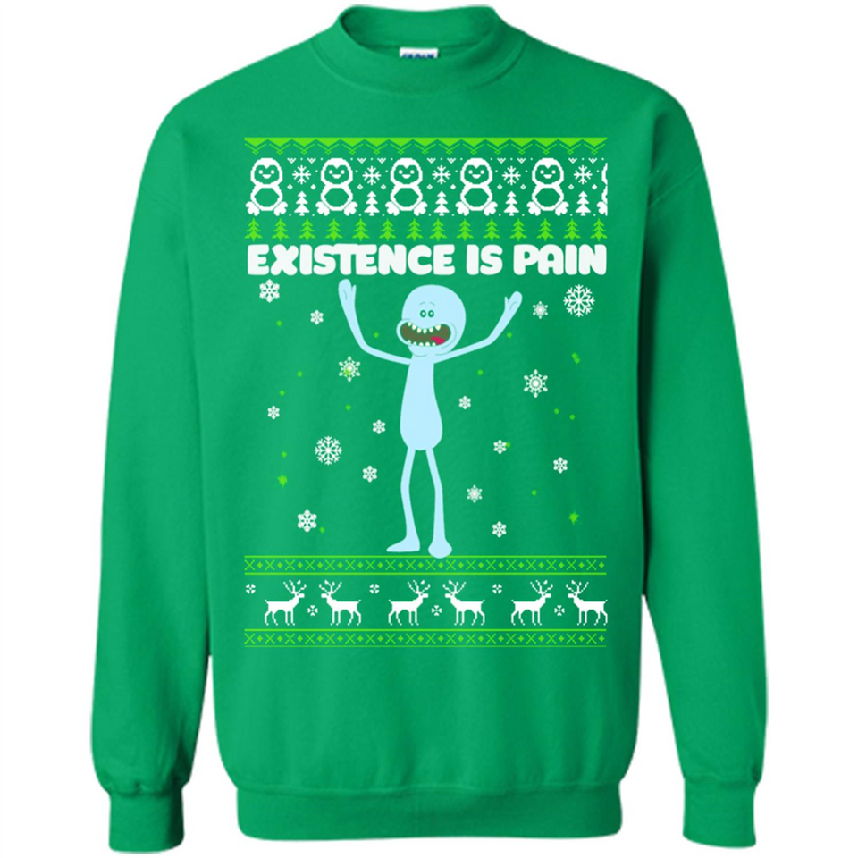 Mr Meeseeks Xistence Is Pain Ugly Christmas - Sweatshirt