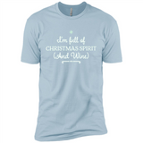 Christmas Tshirt for Women - Christmas Wine