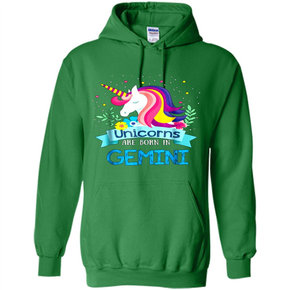Unicorns are born in Gemini Birthday Rainbow Gift Custom Ultra Cotton