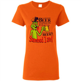 Slammed I Am I Would Drink Beer With A Goat On A Boat Shirt - Ladies Short-Sleeve