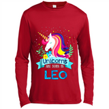 Unicorns are born in Leo Birthday Rainbow Gift Ladies Custom