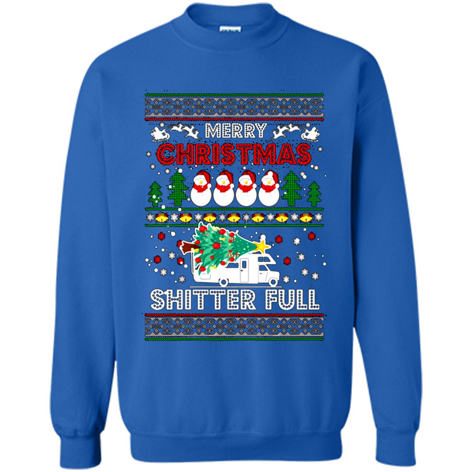 Merry Christmas Shitter Full Christmas Tree Snowman PING PONG