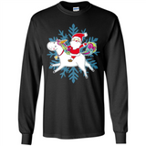 Unicorn And Santa Christmas 1 - Long Sleeve T-Shirt