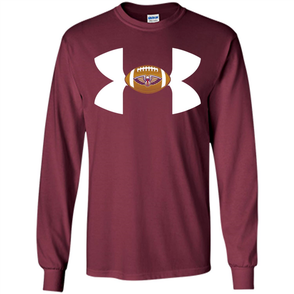 New Orleans Pelicans Under Armour Logo - Long Sleeve T-Shirt