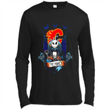 Calgary Flames Halloween The Nightmare Before Christmas - Canvas Long Sleeve T-Shirt