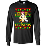Natsu I’m all fired up for Christmas ugly sweatshirt PINGPONG