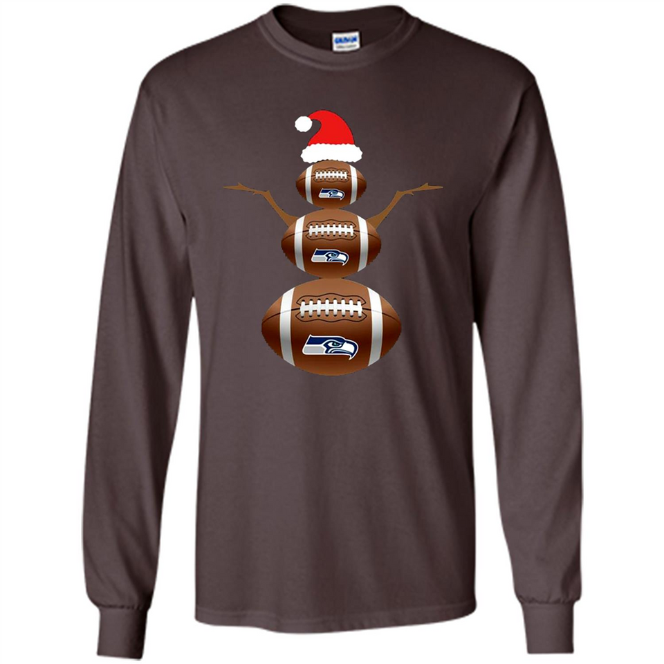 Seattle Seahawks NFL Dabbing Snowman Xmas