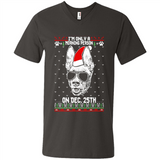 Morning Person Pharaoh Hound Funny Xmas - Men's V-Neck