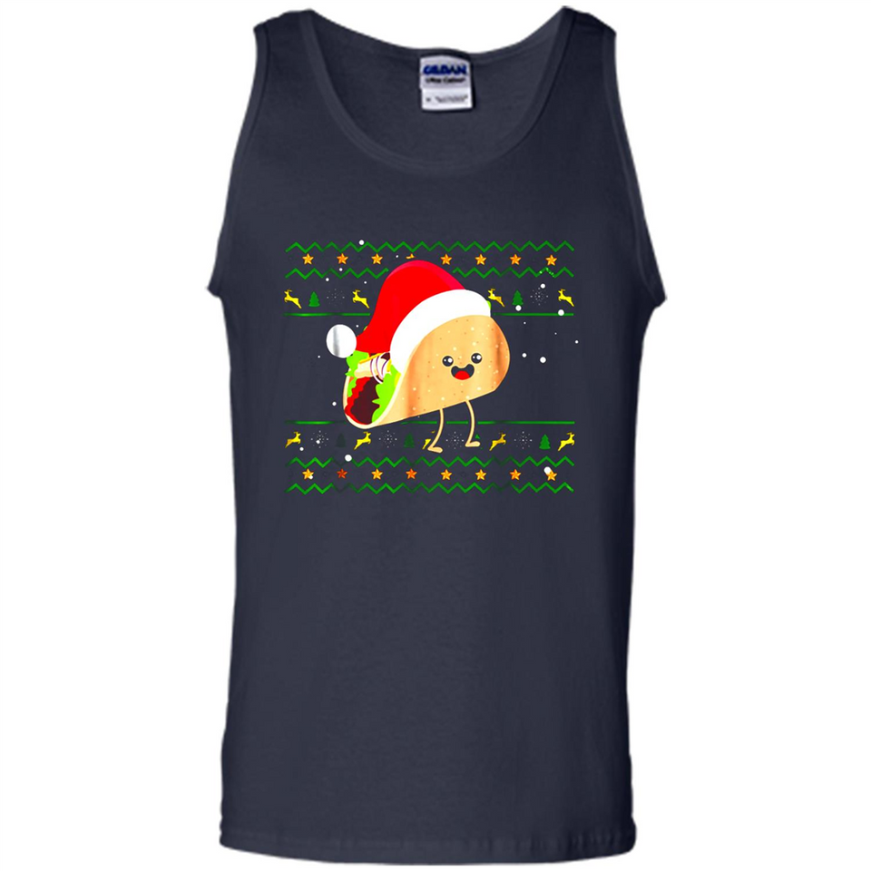 TACO Santa Hat Ugly Christmas shirt Ladies' Boyfriend