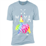 Mama Bear Shirt Tie Dye Family Vacation & Camping Tee - Premium Short Sleeve T-Shirt