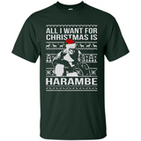 All I Want For Christmas Is Harambe Christmas - Shirt