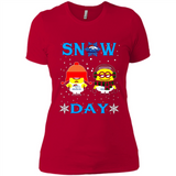 Snow Day Shirt For Denver Broncos Vs Minion Fans pingpong