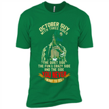 October Guy With Three Sides Quiet Fun Crazy - Premium Short Sleeve T-Shirt