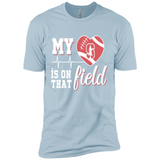 Stanford Cardinal Football My Heart is on that Field - Premium Short Sleeve T-Shirt