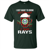 I Just Want To Drink Hot Chocolate & Watch Tampa Bay Rays Ugly Christmas Sweater PINGPONG