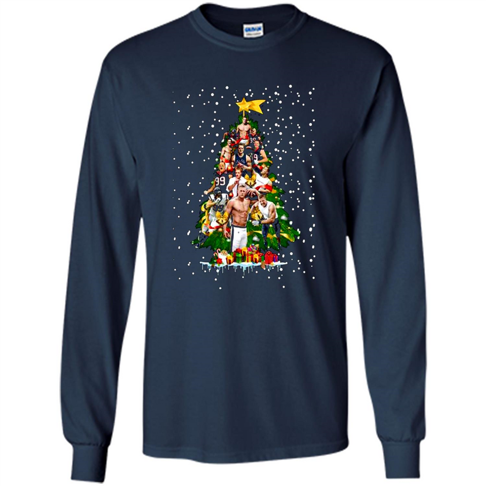 J.J. Watt Christmas Tree ugly sweater PINGPONG