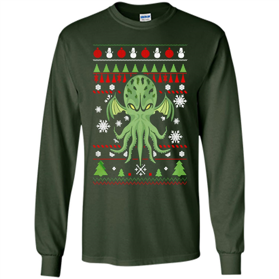 Octopus Ugly Sweater Christmas - Long Sleeve T-Shirt