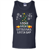 Looks Great Little Full Lotta Sap Funny Christmas Tree Mug PINGPONG - Tank Top
