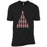 Flamingo Christmas Tree Flamingo - Premium Short Sleeve T-Shirt