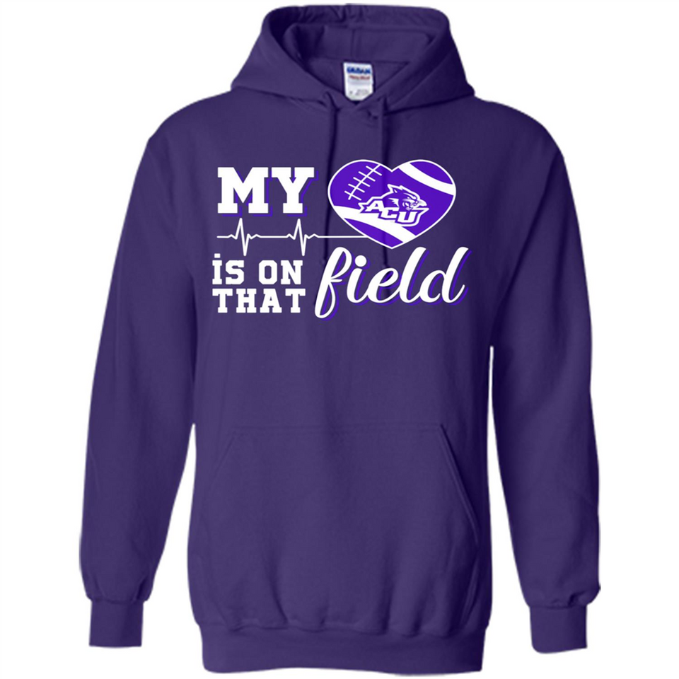 Abilene Christian Wildcats Football My Heart is on that Field - Hoodie