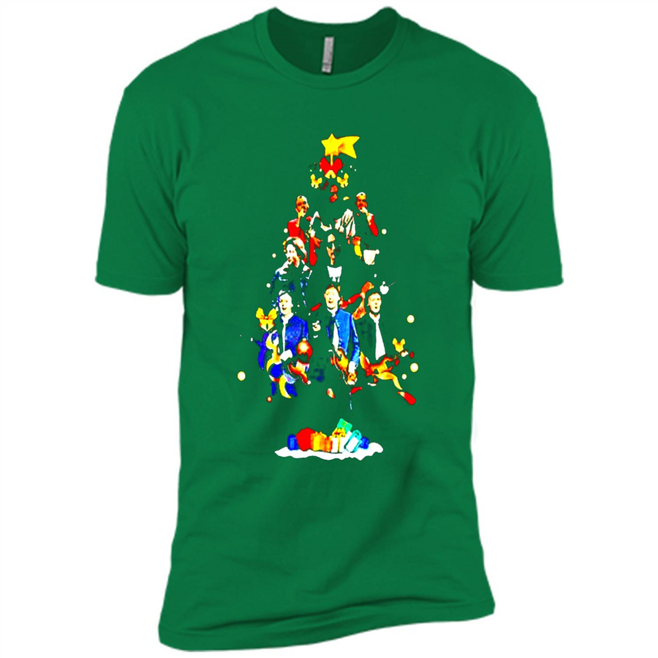 JOHN LENNON CHRISTMAS TREE - Premium Short Sleeve T-Shirt