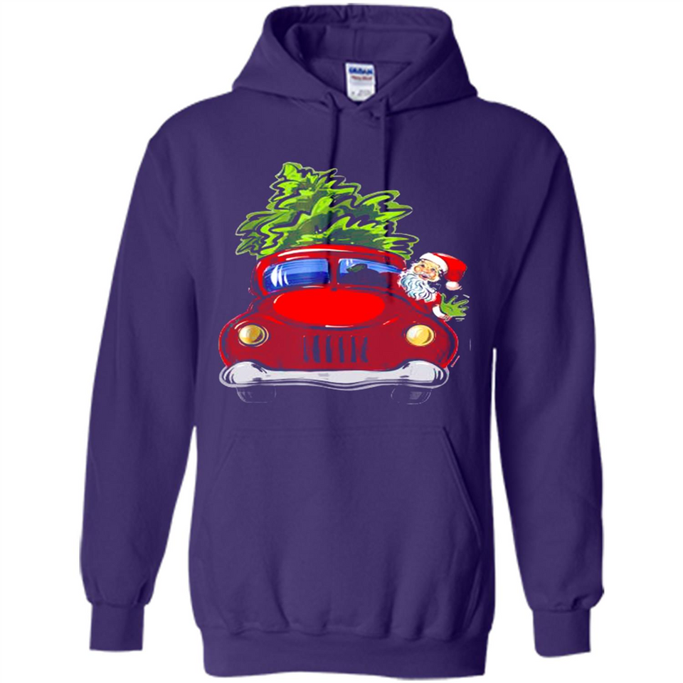 Vintage Santa red Truck Christmas Tree PINGPONG