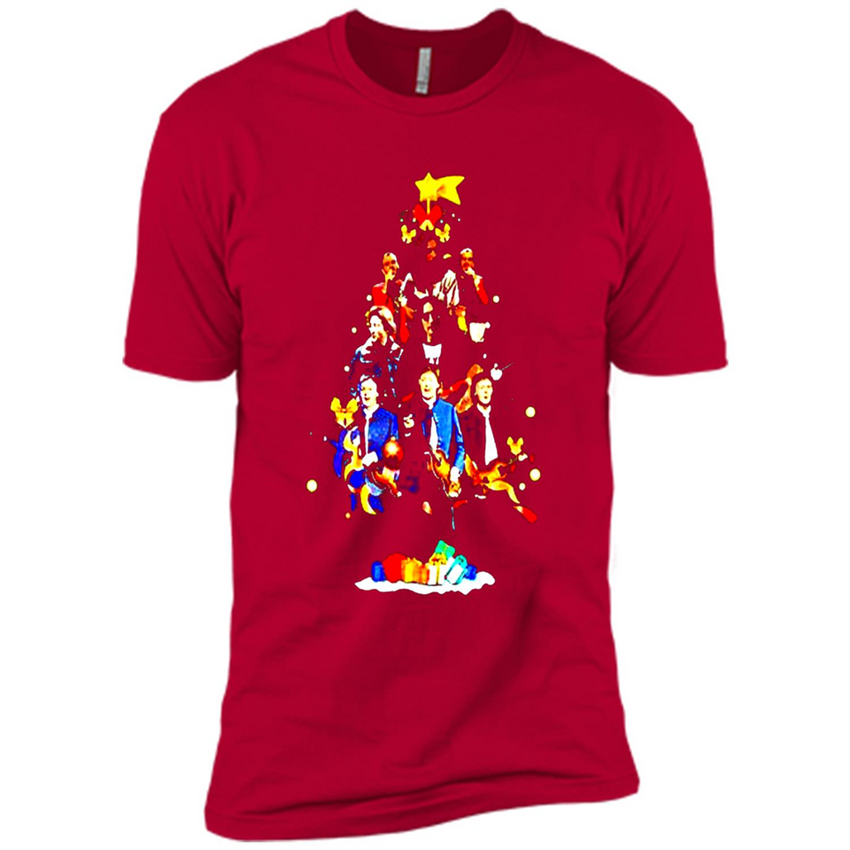 JOHN LENNON CHRISTMAS TREE - Premium Short Sleeve T-Shirt
