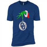 Amazing tee Oklahoma Sooners Glitter Grinch Monogram Ornament Christmas Gift - Premium Short Sleeve T-Shirt