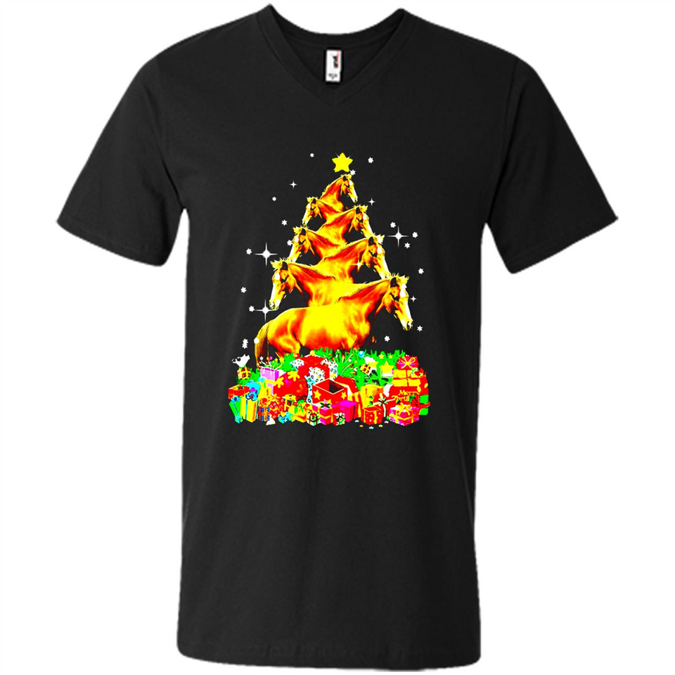 Horse Lover Tees Merry Christmas - Men's V-Neck