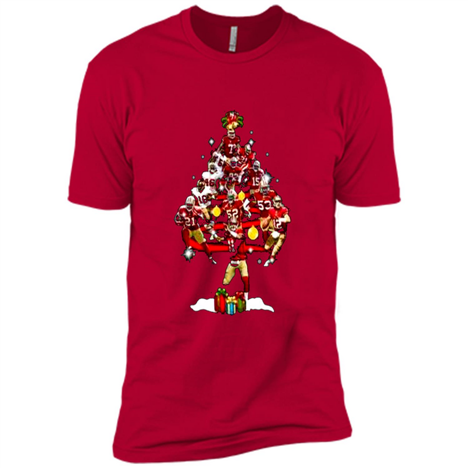 San Francisco 49ers Players Christmas Tree PINGPONG