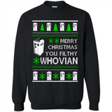 Merry Christmas You Filthy Whovian ugly sweater PINGPONG