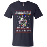 Mr Slothy Christma - Men's V-Neck