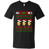 Patrick Mahomes Ma Ho Ho Homes Christmas sweatshirt PINGPONG - Men's V-Neck